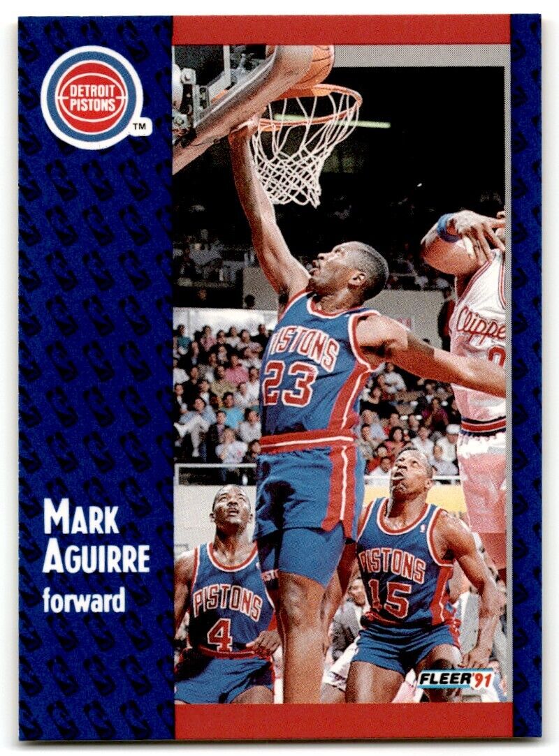 1991-92 Fleer Mark Aguirre Detroit Pistons #57