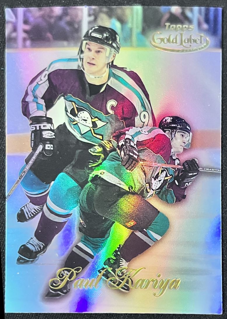 1999-00 Topps Gold Label Paul Kariya Anaheim Ducks #51