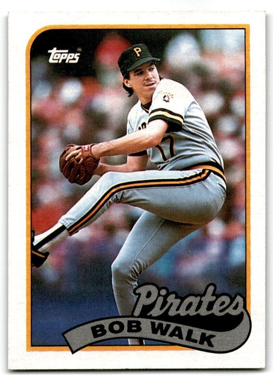 1989 Topps Bob Walk Pittsburgh Pirates #504