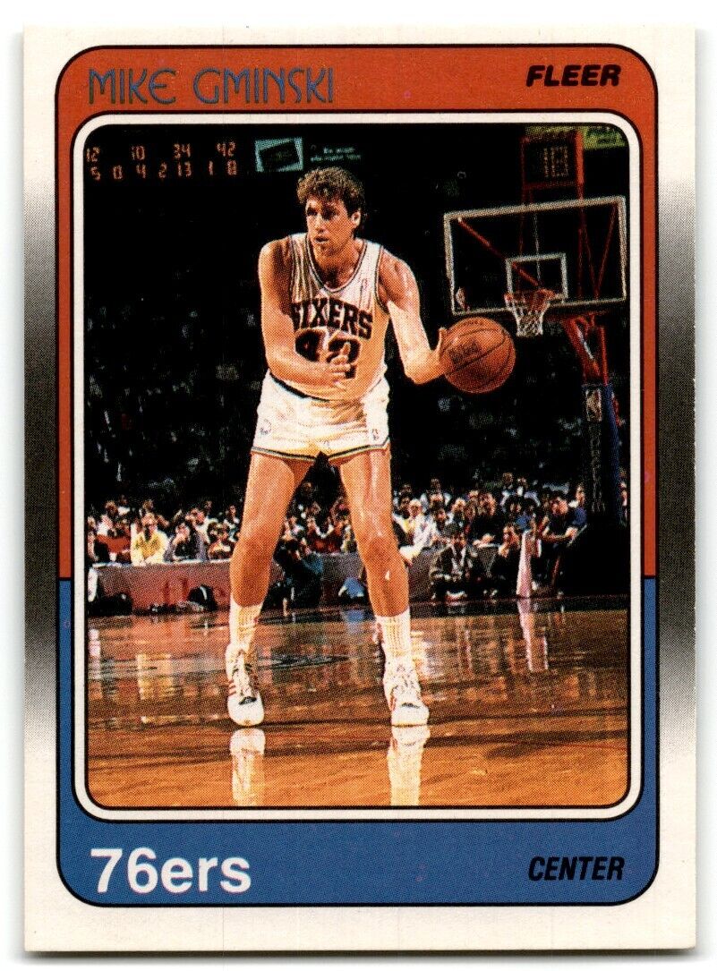 1988-89 Fleer Mike Gminski Philadelphia 76ers #87