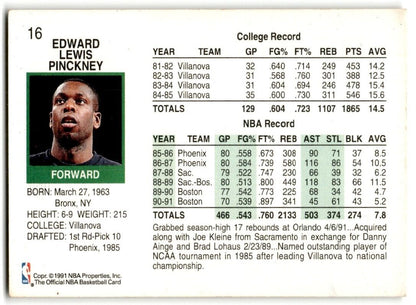 1991-92 Hoops Ed Pinckney Boston Celtics #16