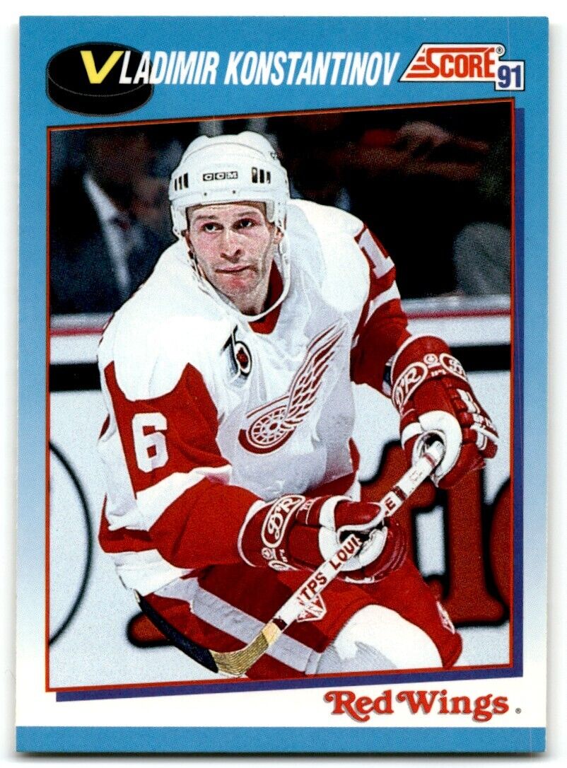 1991-92 Score Canadian Bilingual Vladimir Konstantinov Rookie Detroit Red Wings