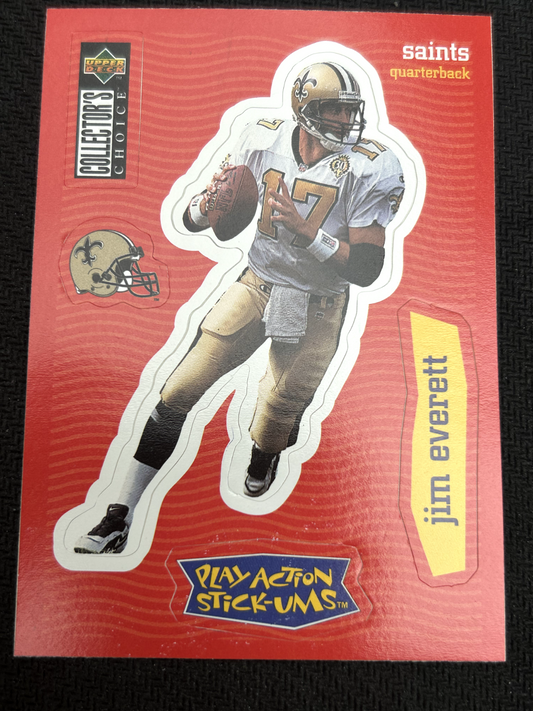 1997 Upper Deck Collector's Choice - Play Action Stick-Ums Jim Everett