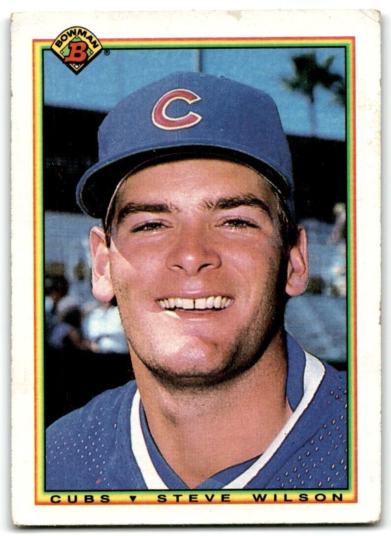 1990 Bowman Steve Wilson Chicago Cubs #23