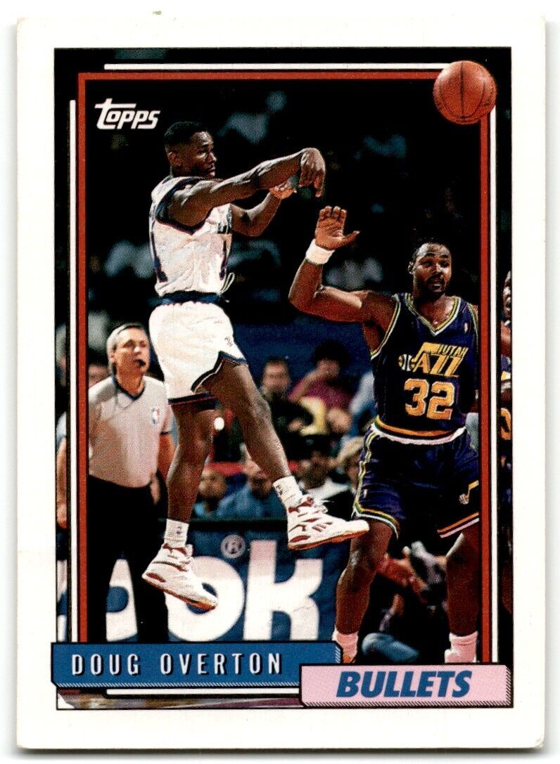 1992-93 Topps Doug Overton Washington Bullets #317