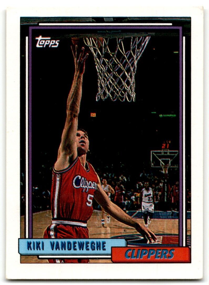 1992-93 Topps Kiki Vandeweghe Los Angeles Clippers #250