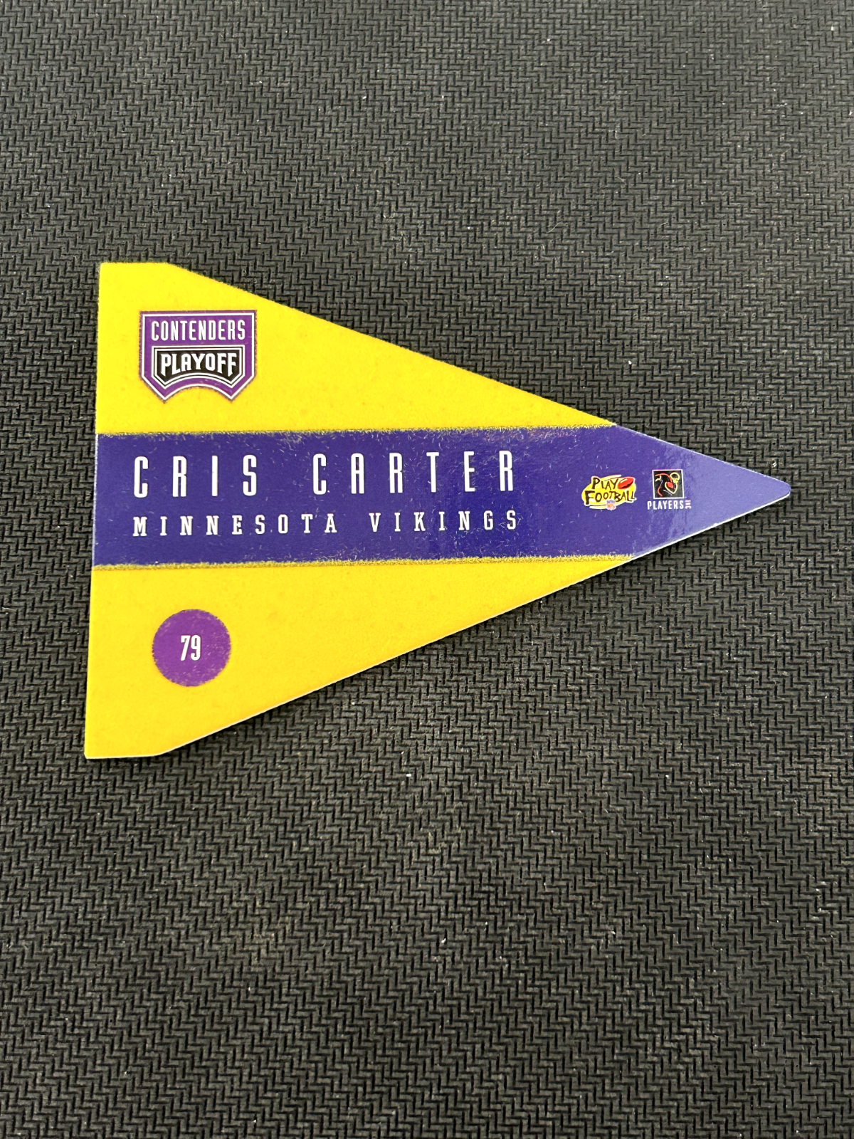 1996 Playoff Contenders Pennant  #79 Cris Carter Minnesota Vikings