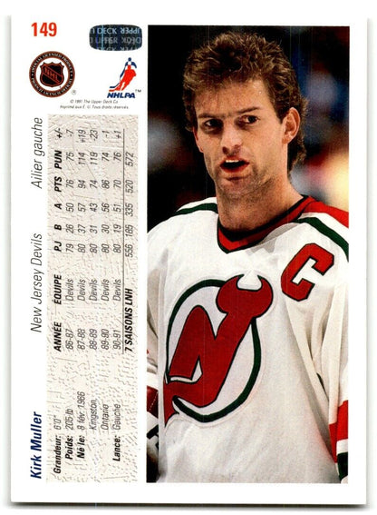 1991-92 Upper Deck French Kirk Muller New Jersey Devils #149