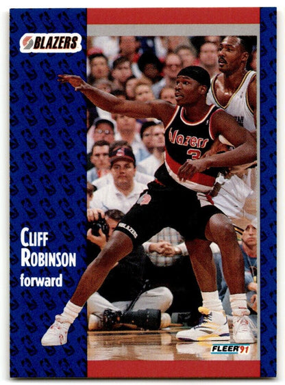 1991-92 Fleer Cliff Robinson Portland Trail Blazers #172