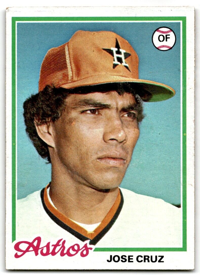 1978 Topps Jose Cruz Houston Astros #625