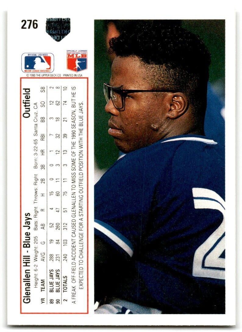 2001 Upper Deck Glenallen Hill Toronto Blue Jays #276