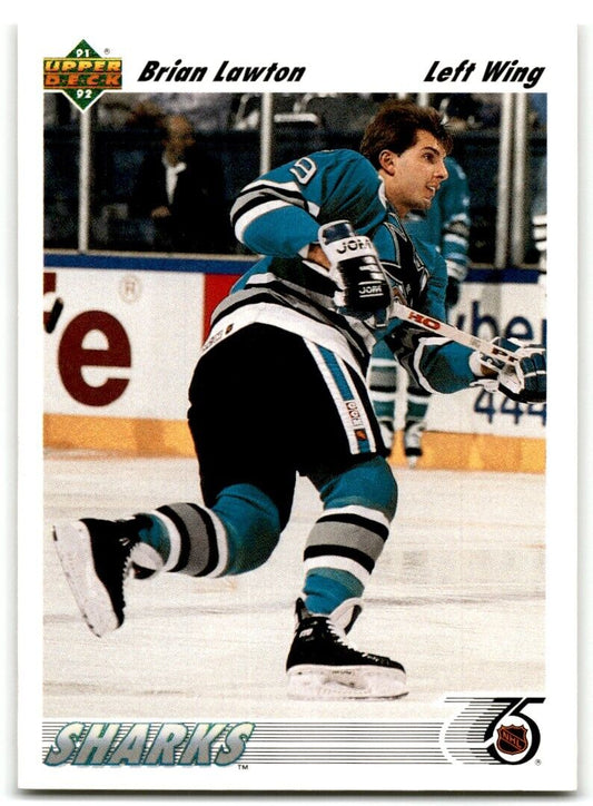 1991-92 Upper Deck Brian Lawton San Jose Sharks #572