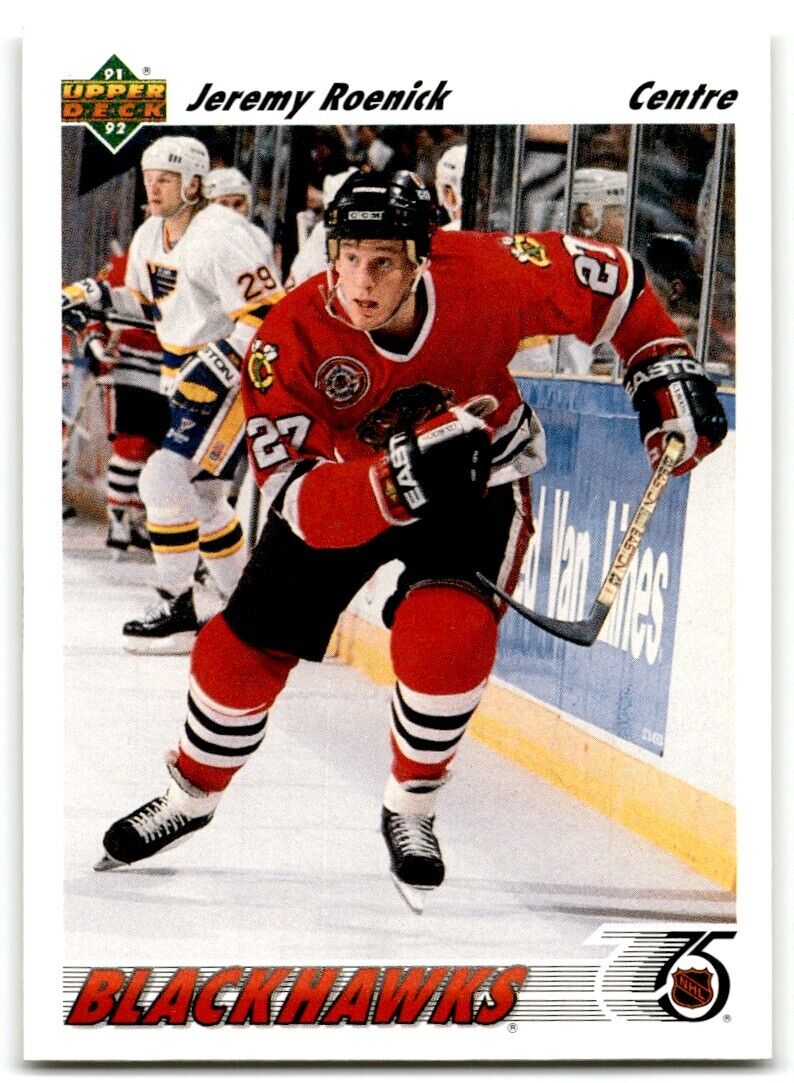 1991-92 Upper Deck French Jeremy Roenick Chicago Blackhawks #166