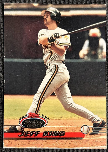 1993 Topps Stadium Club Jeff King Pittsburgh Pirates #93