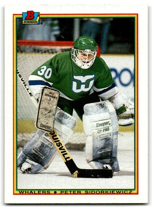 1990-91 Bowman Peter Sidorkiewicz Hartford Whalers #255