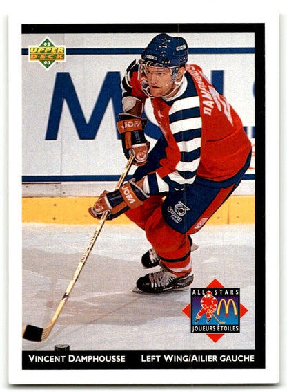 1992-93 Upper Deck McDonald's All-Stars Vincent Damphousse Edmonton Oilers