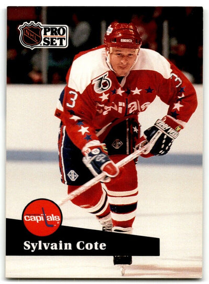 1991-92 Pro Set Sylvain Cote Washington Capitals #512