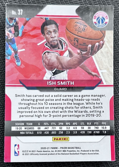 2020-21 Panini Prizm Ish Smith Washington Wizards #37