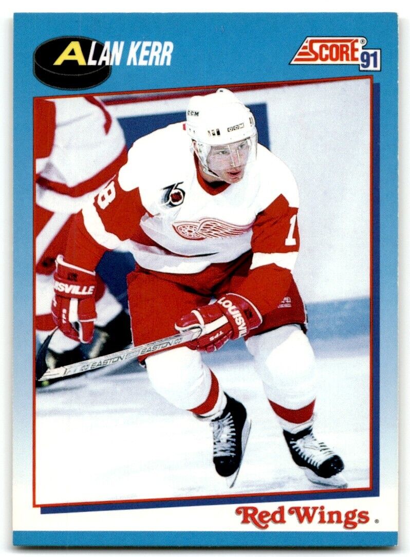 1991-92 Score Canadian Alan Kerr Detroit Red Wings #571