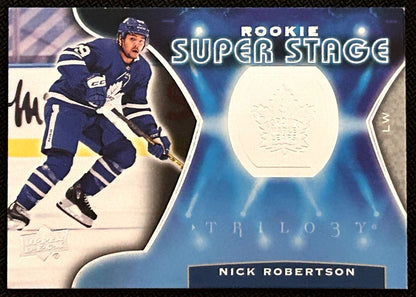 2020-21 Upper Deck Trilogy Rookie Super Stage Nick Robertson Rookie Toronto