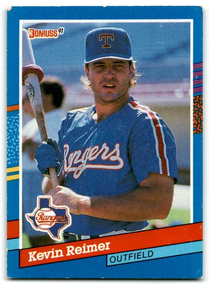 1991 Donruss Kevin Reimer Texas Rangers #80