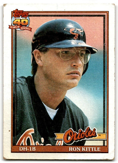 1991 Topps Ron Kittle Baltimore Orioles #324