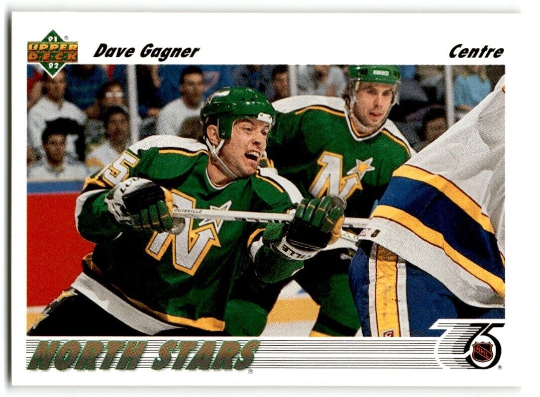 1991-92 Upper Deck Dave Gagner Minnesota North Stars #180