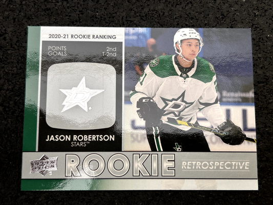 2021-22 Upper Deck Series One Rookie Retrospective Jason Robertson #RR-2