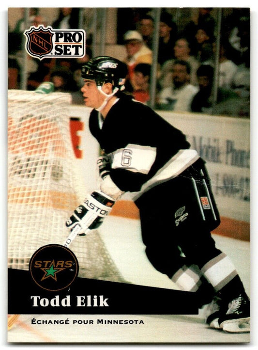 1991-92 Pro Set Todd Elik Minnesota North Stars #94