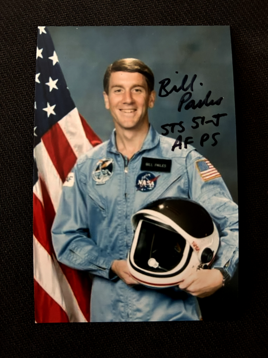 NASA Astronaut WILLIAM PAILES Authentic Hand Signed Autograph 5X7