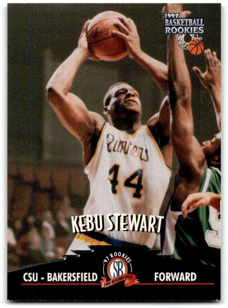 1997-98 Score Board Rookies Kebu Stewart Cal State Bakersfield Roadrunners #36