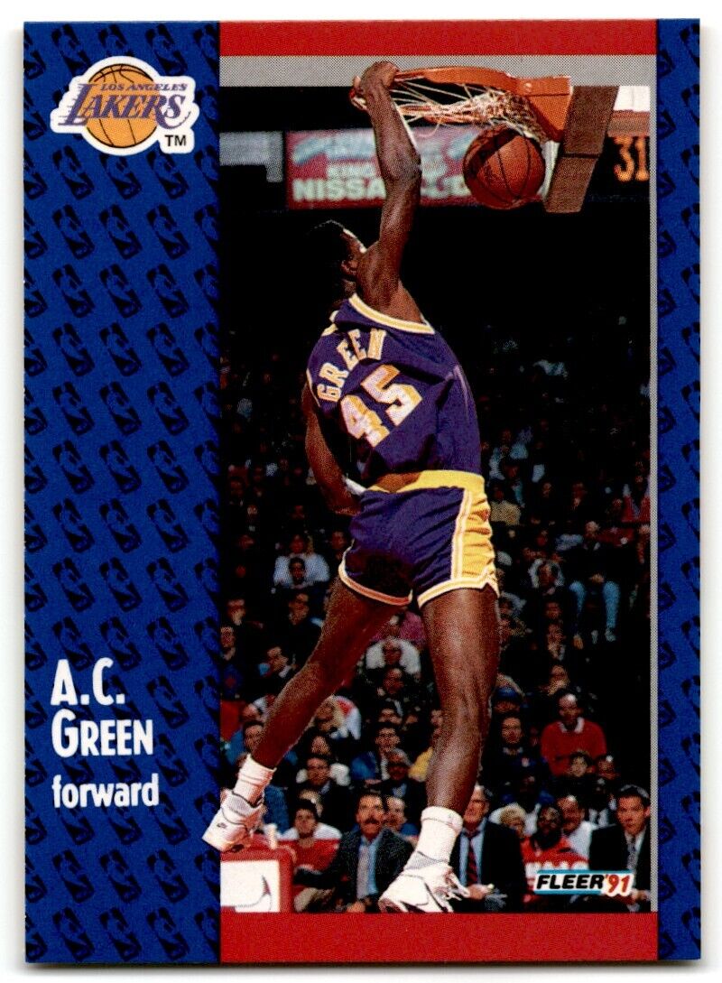 1991-92 Fleer A.C. Green Los Angeles Lakers #99