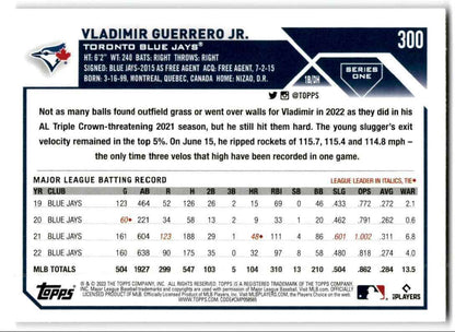 2023 Topps Vladimir Guerrero Jr. Toronto Blue Jays #300