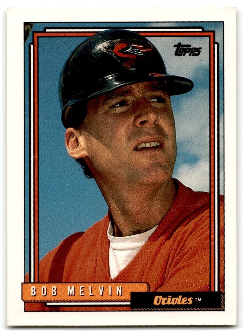 1992 Topps Bob Melvin Baltimore Orioles #733