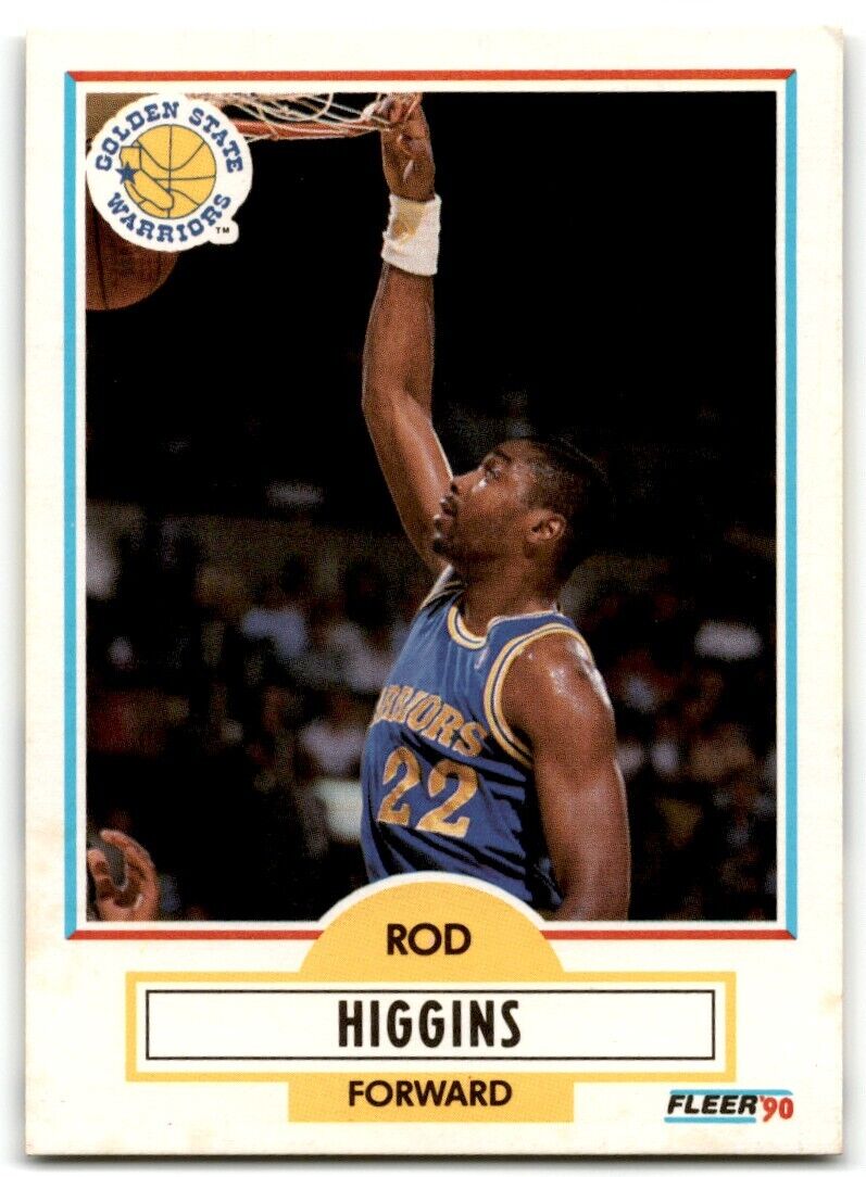 1990-91 Fleer Rod Higgins Golden State Warriors #64