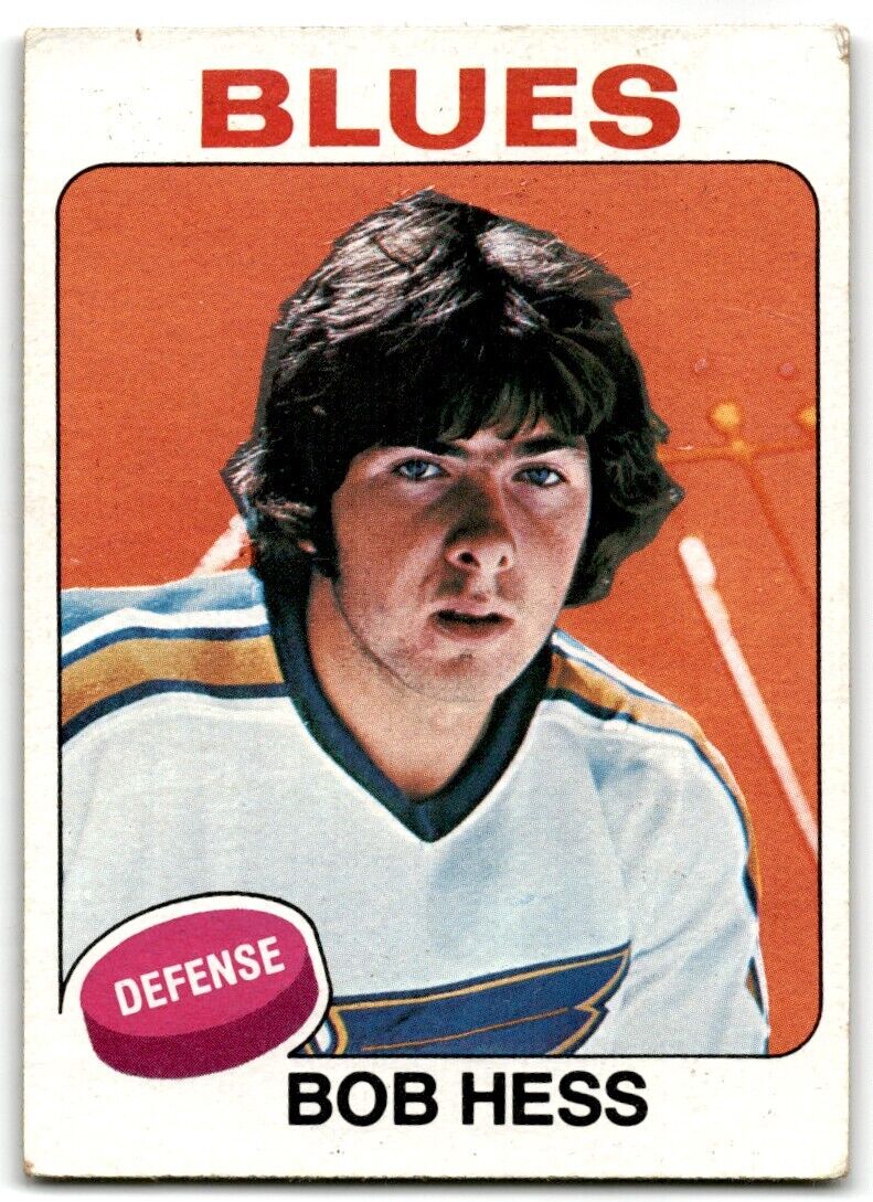 1975-76 Topps Bob Hess Rookie St. Louis Blues #264