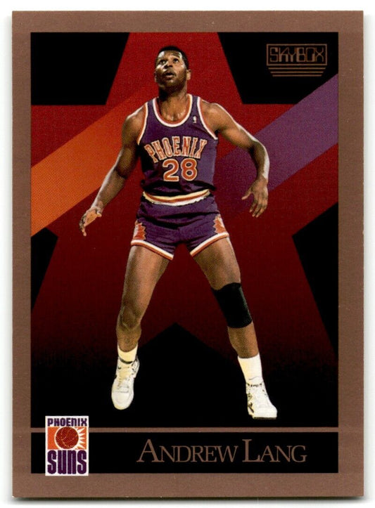 1990-91 SkyBox Andrew Lang Rookie Phoenix Suns #225