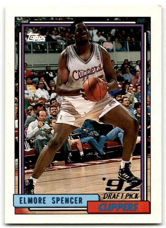 1992-93 Topps Elmore Spencer Rookie Los Angeles Clippers #300