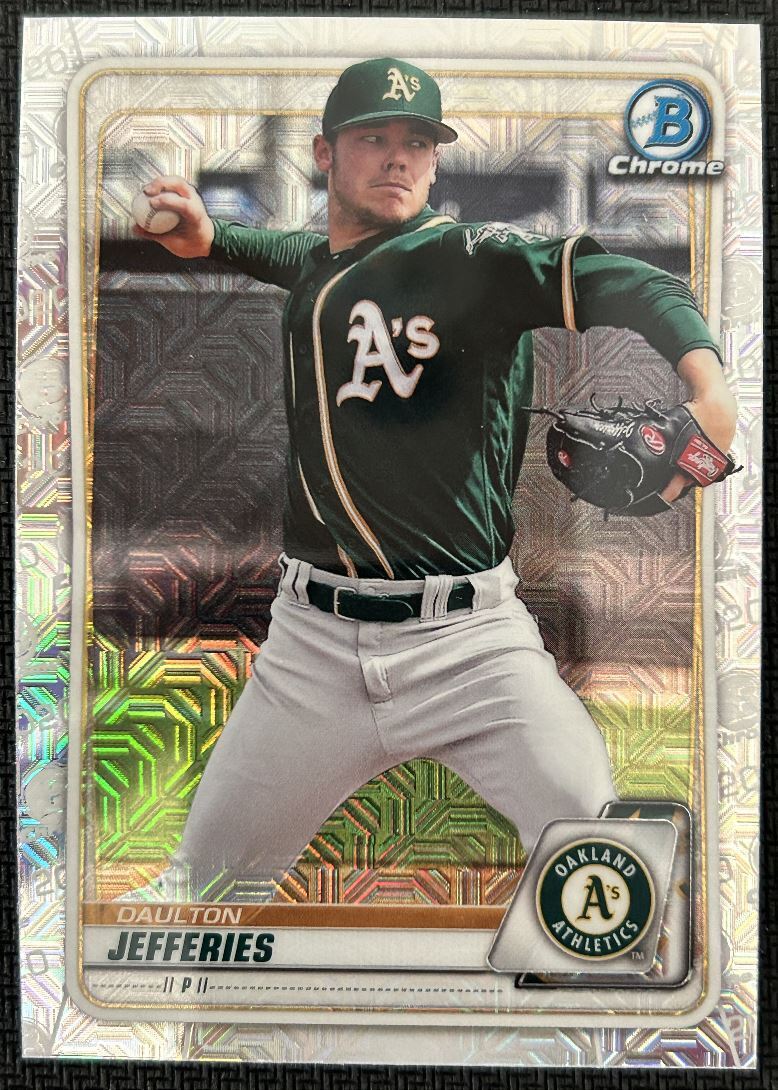 2020 Bowman Chrome Prospects Daulton Jefferies Oakland Athletics #BCP-153