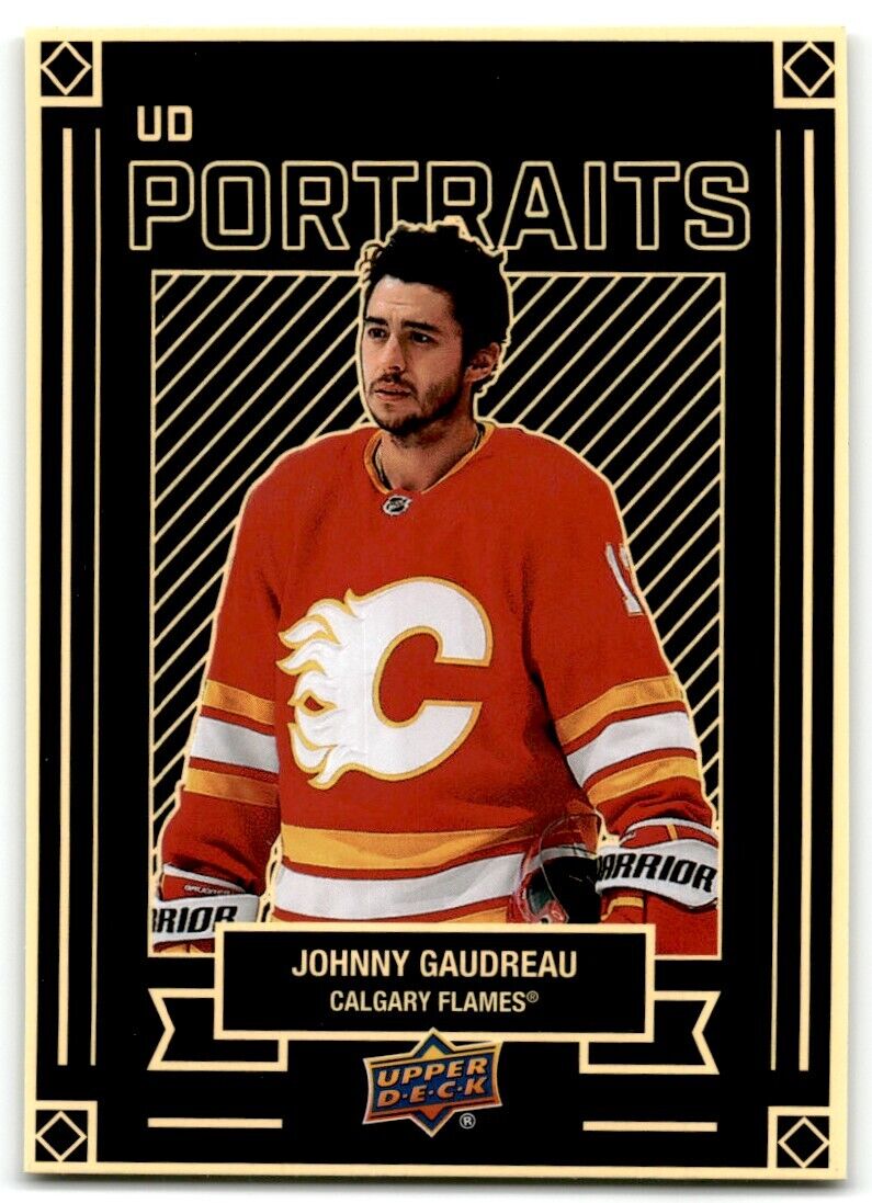 2022-23 Upper Deck UD Portraits Johnny Gaudreau Calgary Flames #P-7