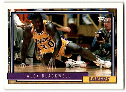 1992-93 Topps Alex Blackwell Rookie Los Angeles Lakers #371