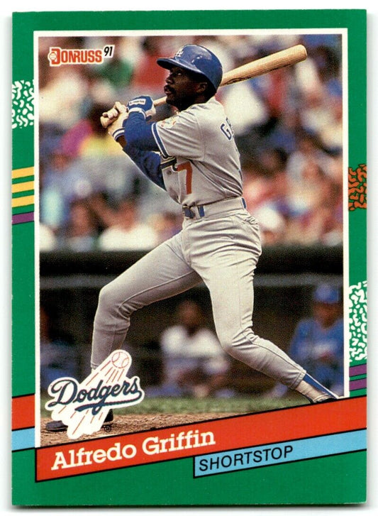 1991 Donruss Alfredo Griffin Los Angeles Dodgers #488