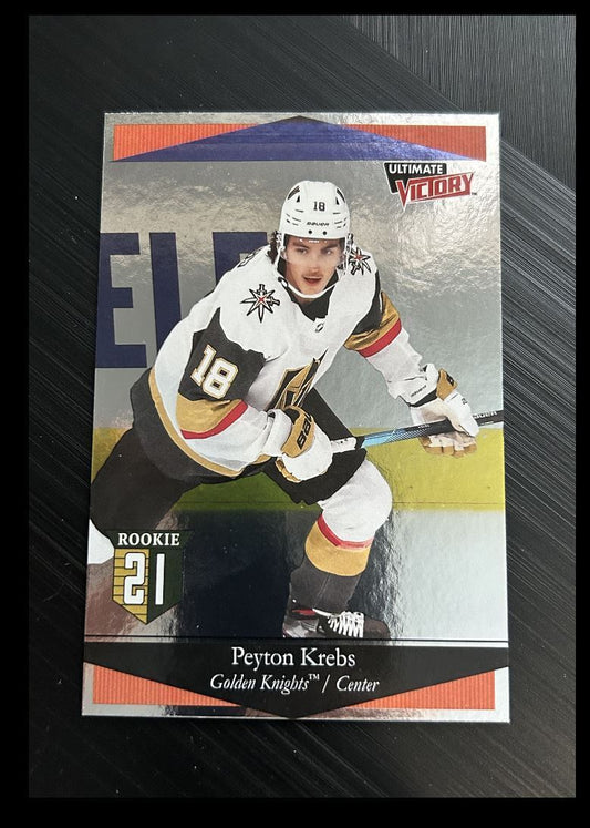 2020-21 Upper Deck Ultimate Victory Peyton Krebs Rookie Vegas Golden Knights