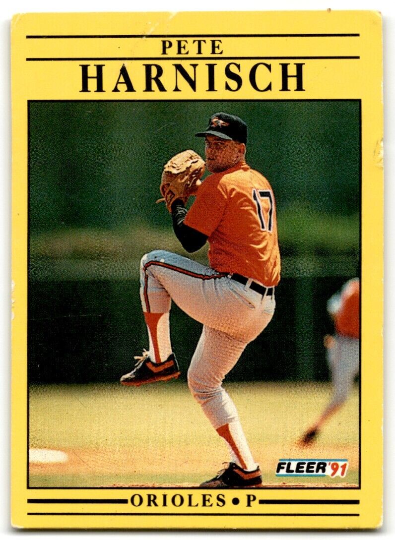 1991 Fleer Pete Harnisch Baltimore Orioles #474