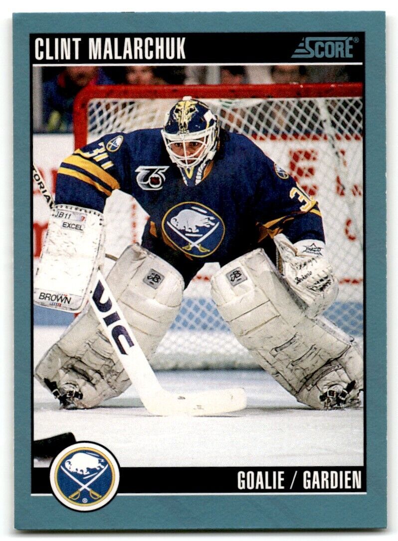 1992-93 Score Clint Malarchuk Buffalo Sabres #138