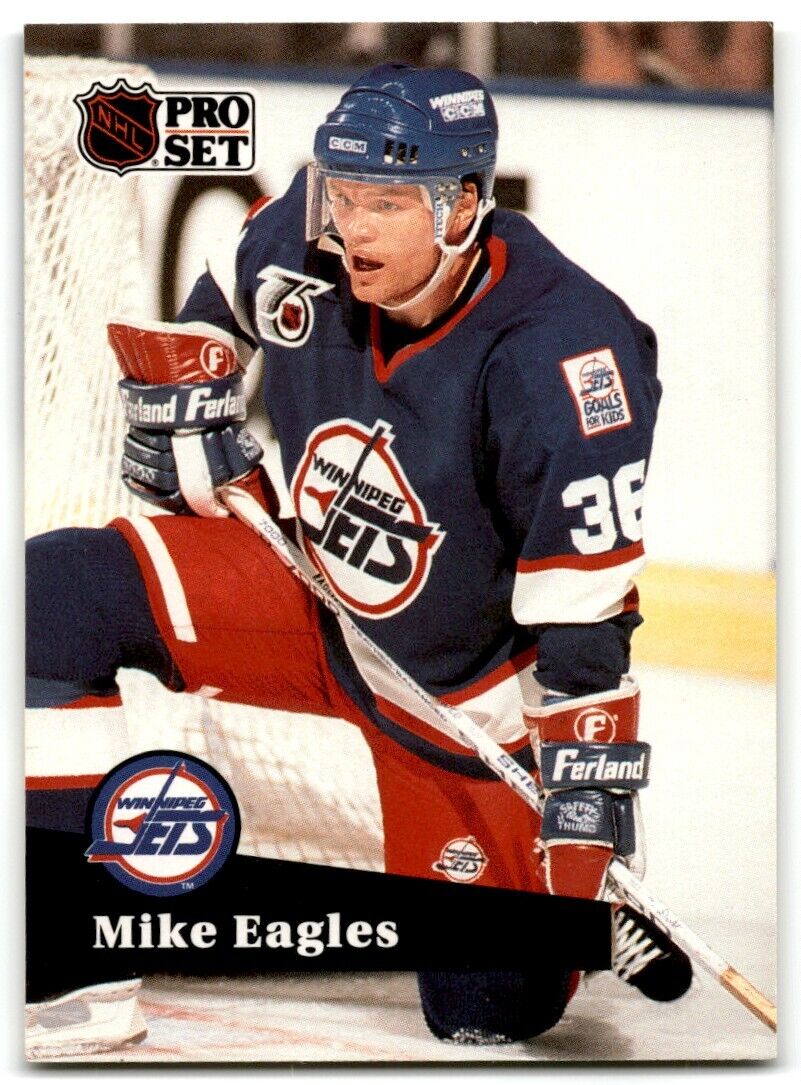 1991-92 Pro Set Mike Eagles Winnipeg Jets #518