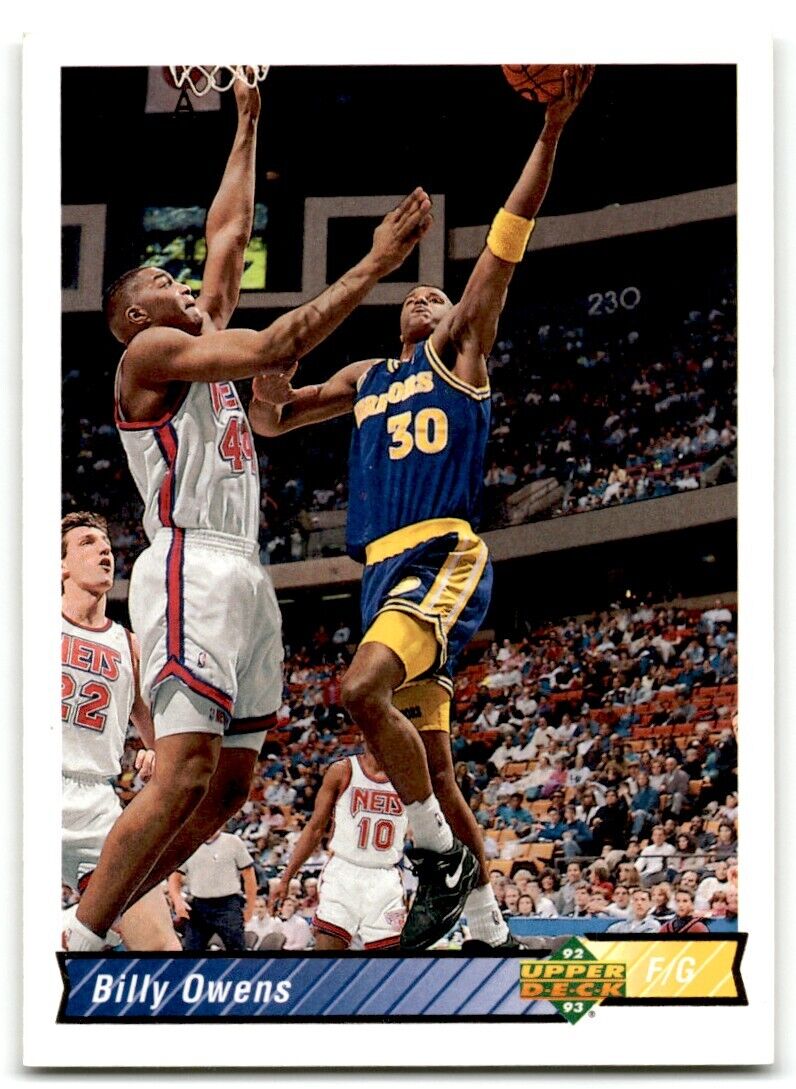 1992-93 Upper Deck Billy Owens Golden State Warriors #229