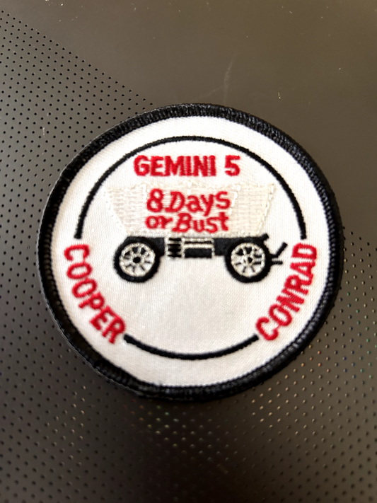 NASA 3 inches mission patch - Gemini 5 Cooper Conrad