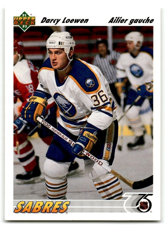 1991-92 Upper Deck Darcy Loewen Rookie Buffalo Sabres #421