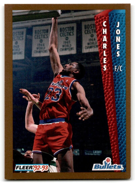 1992-93 Fleer Charles Jones Washington Bullets #439